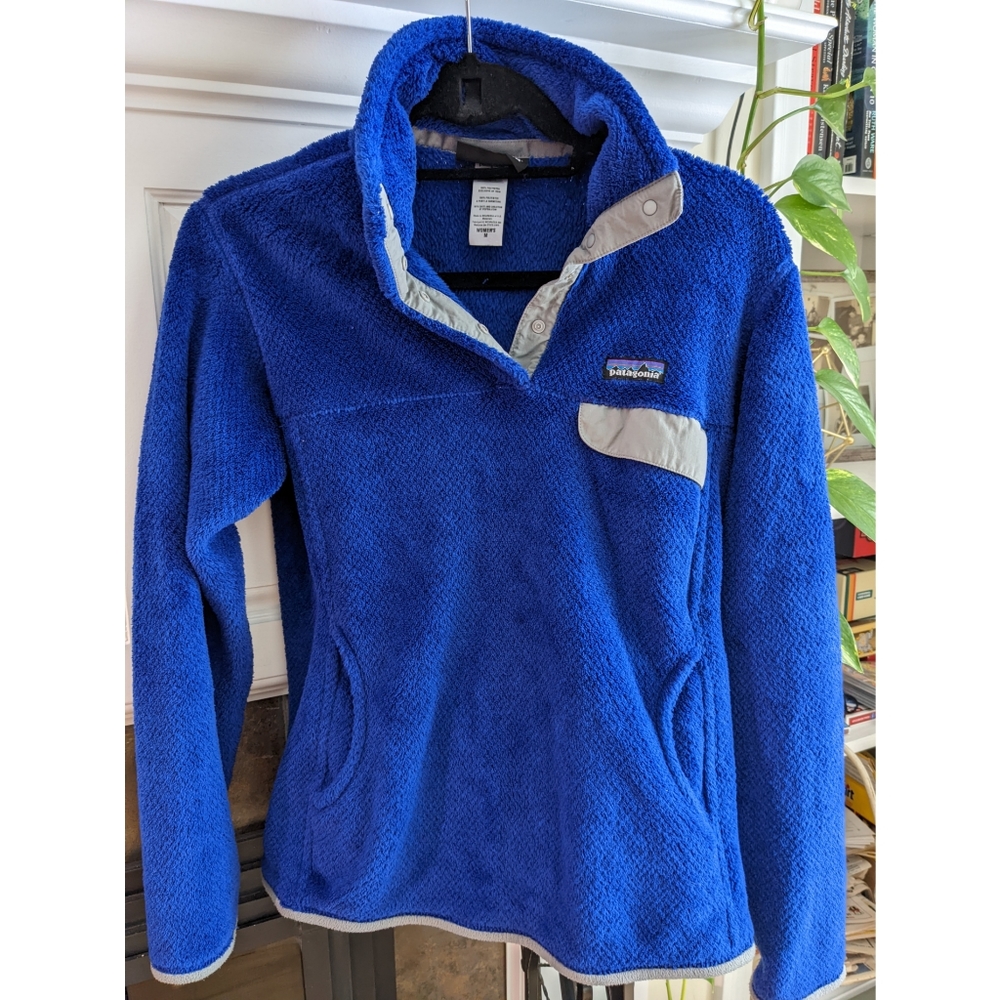Patagonia blue re-tool 1/4 snap pullover